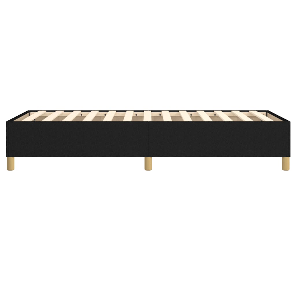 Okvir za krevet s oprugom crni 90x200cm od tkanine