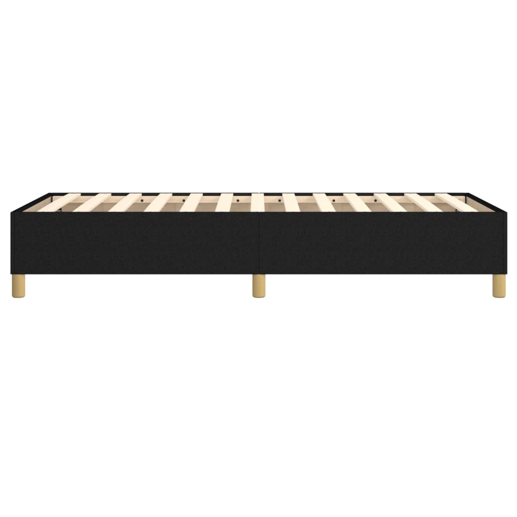 Okvir za krevet s oprugom crni 100x200 cm od tkanine