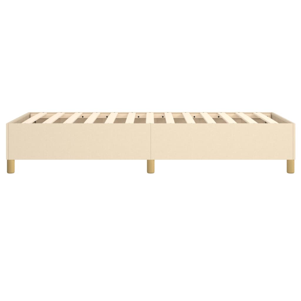 Okvir za krevet s oprugom krem 100 x 200 cm od tkanine