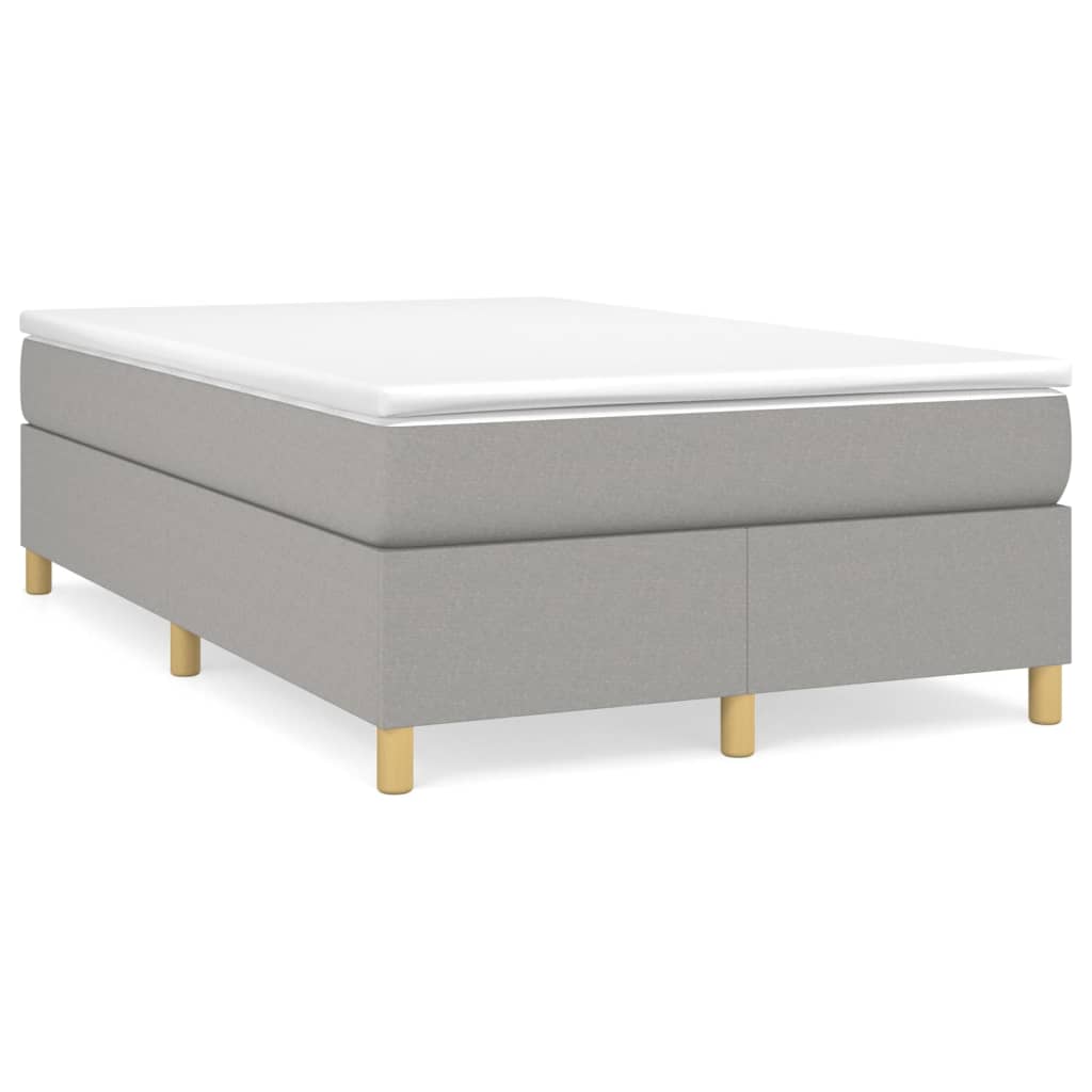 Okvir za krevet s oprugom svjetlosivi 120 x 200 cm od tkanine