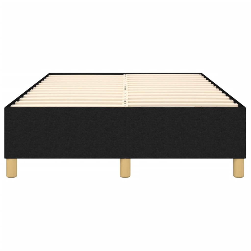Okvir za krevet s oprugom crni 120 x 200 cm od tkanine