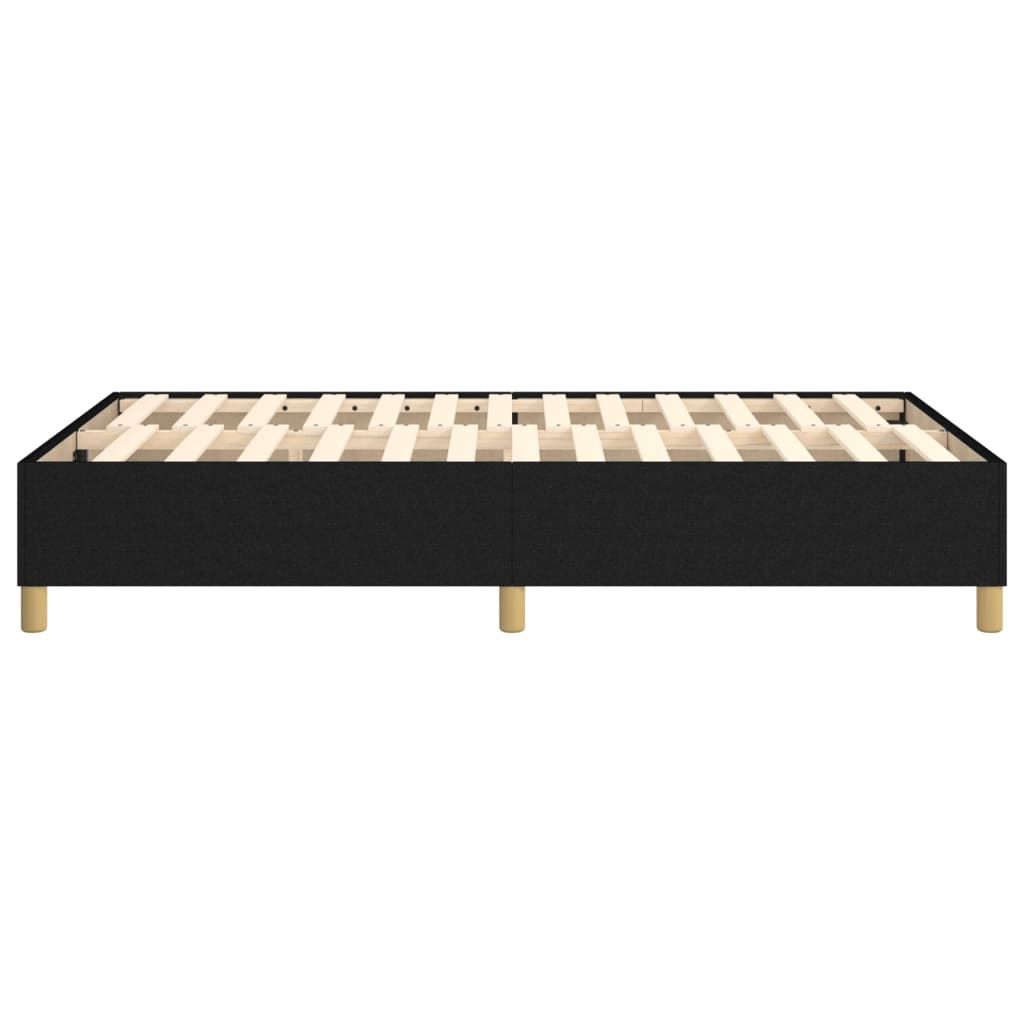 Okvir za krevet s oprugom crni 120 x 200 cm od tkanine