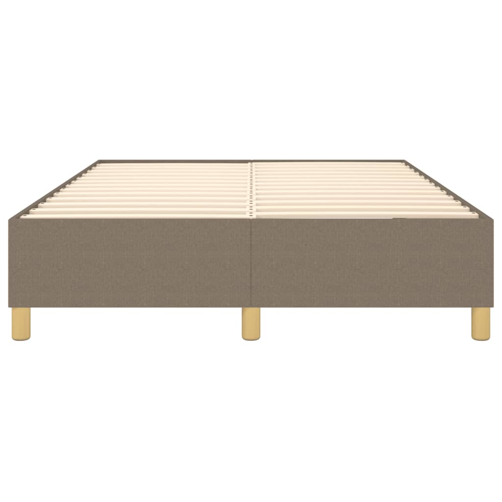 Okvir za krevet s oprugom smeđesivi 140 x 190 cm od tkanine
