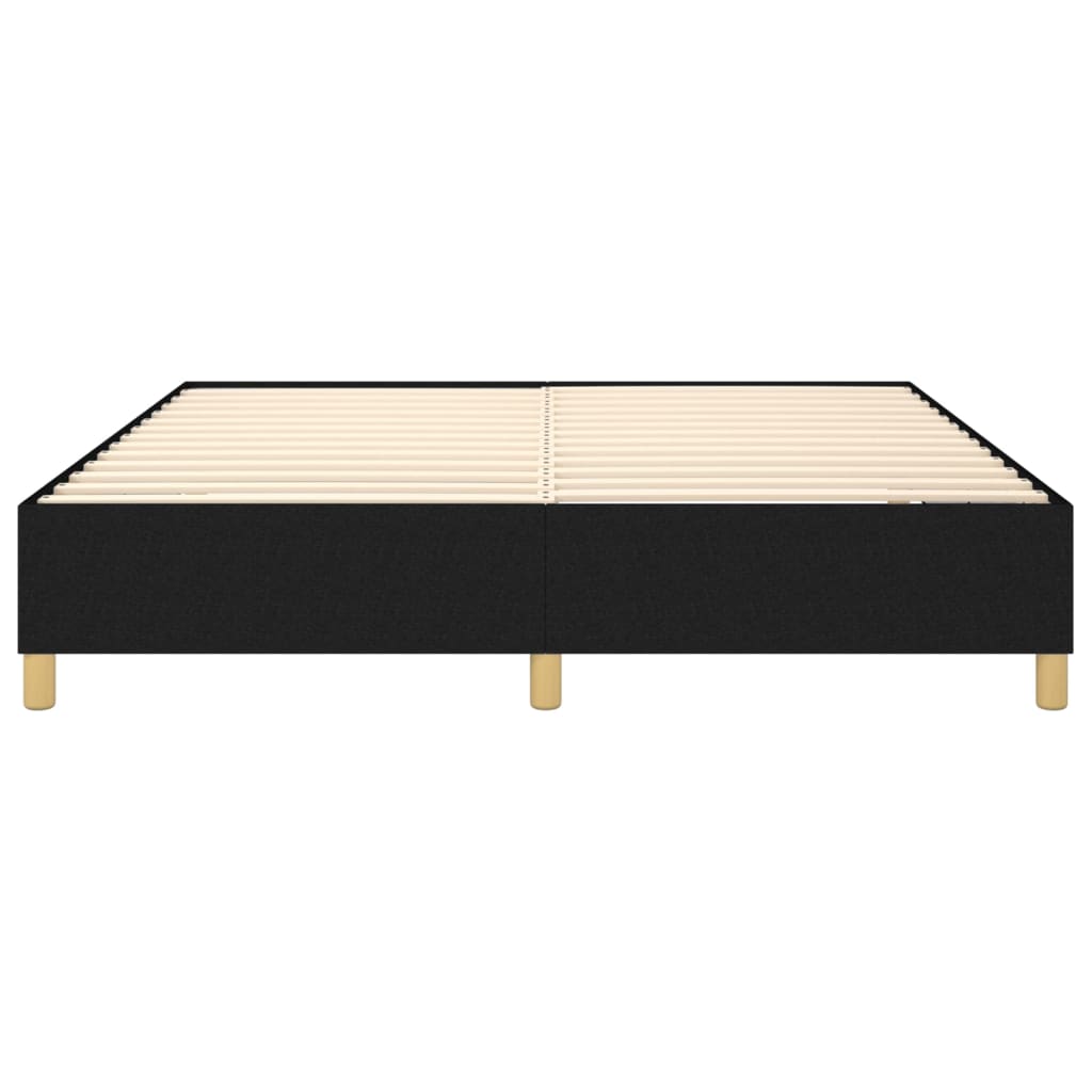 Okvir za krevet s oprugom crni 180x200 cm od tkanine