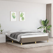 Okvir za krevet s oprugom smeđesivi 180x200 cm od tkanine