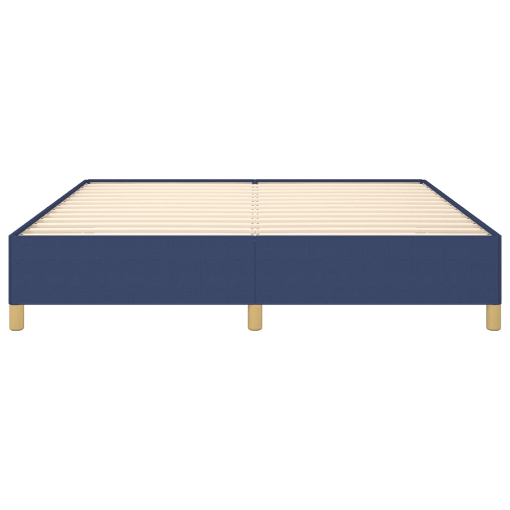 Okvir za krevet s oprugom plavi 180x200 cm od tkanine