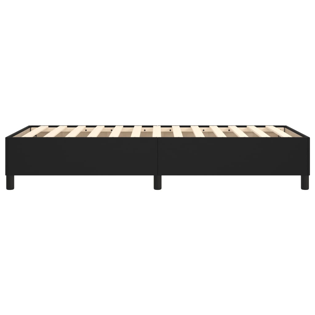 Okvir za krevet s oprugom crni 90x190 cm od umjetne kože