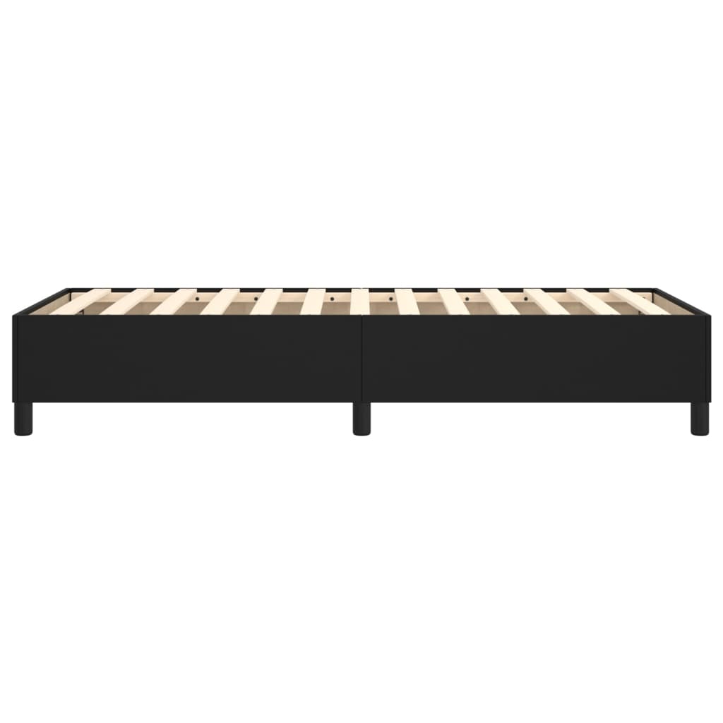 Okvir za krevet s oprugom crni 90x200 cm od umjetne kože