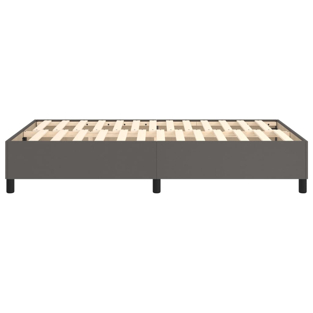 Okvir za krevet s oprugom sivi 120x200 cm od umjetne kože