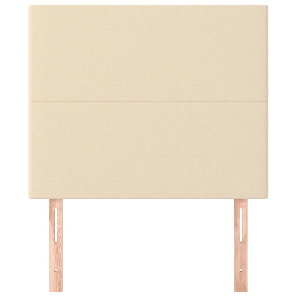 Uzglavlje krem boje 80x5x118/128 cm tkanina