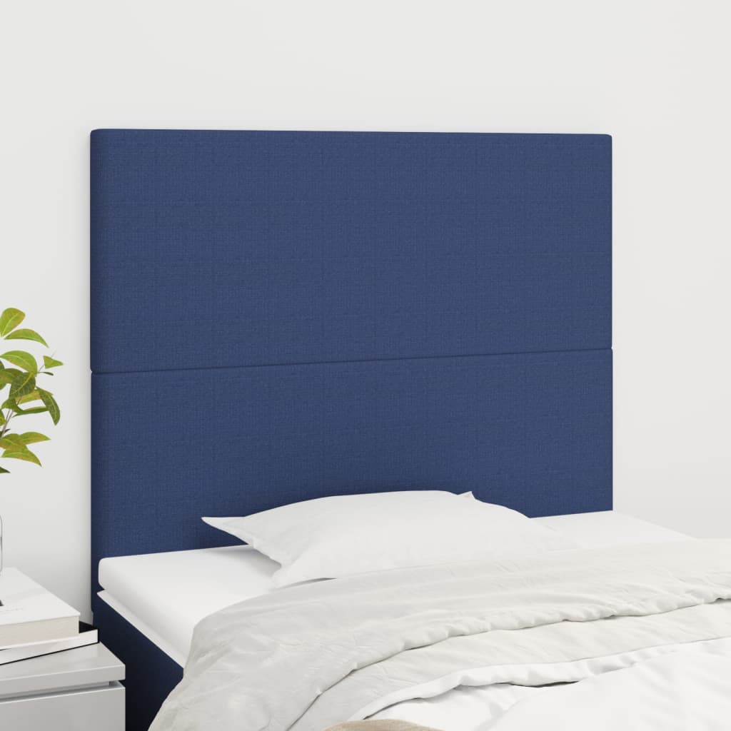 Uzglavlje plavo 80x5x118/128 cm tkanina