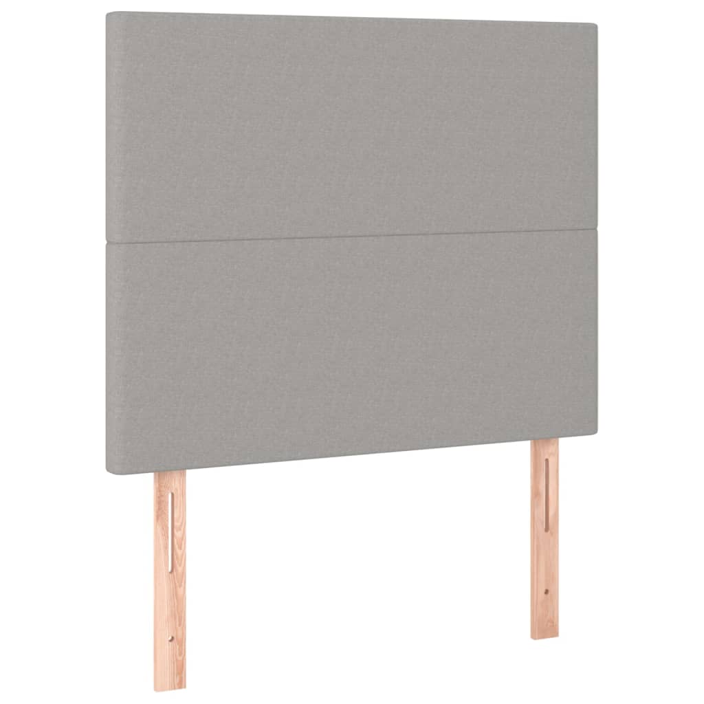 Uzglavlje svijetlosivo 100x5x118/128 cm tkanina