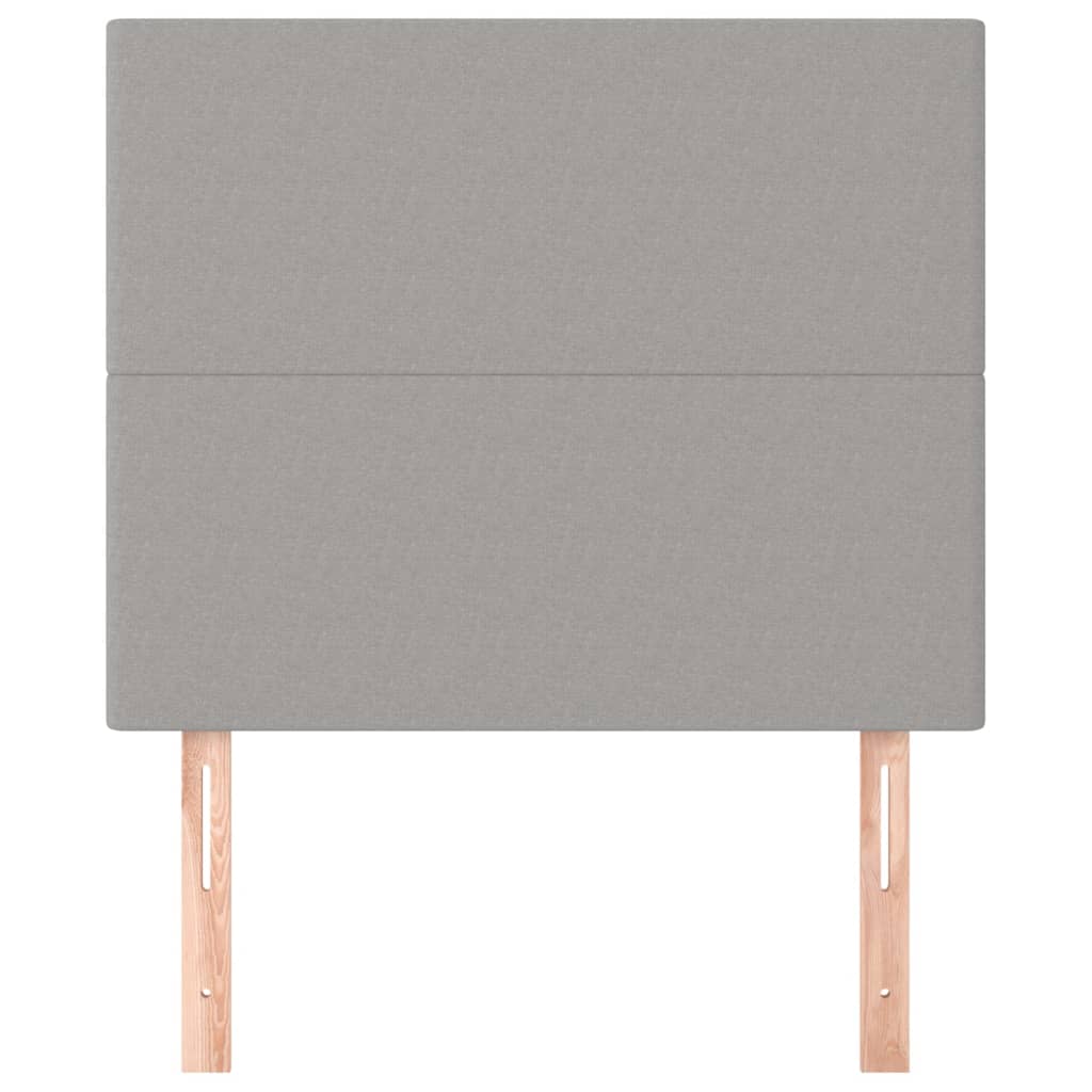 Uzglavlje svijetlosivo 100x5x118/128 cm tkanina