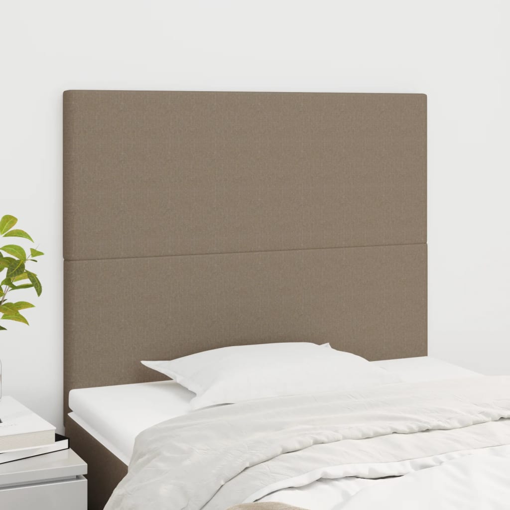 Uzglavlje boje taupe 100x5x118/128 cm tkanina