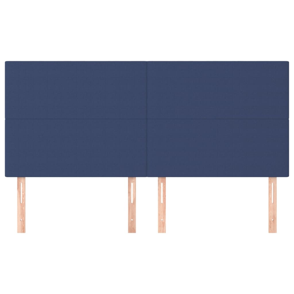 Uzglavlje plavo 160x5x118/128 cm tkanina
