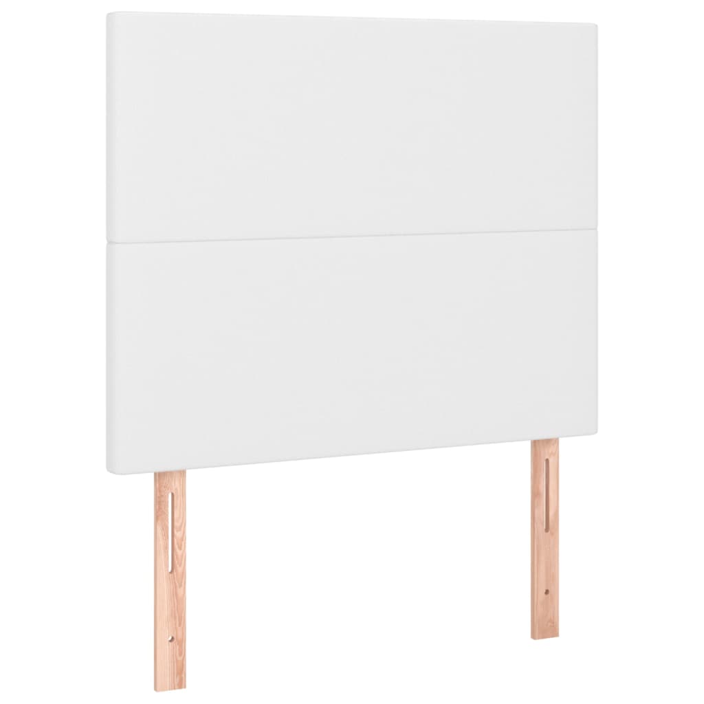 Uzglavlje Bijelo 80x5x118/128 cm Imitacija kože