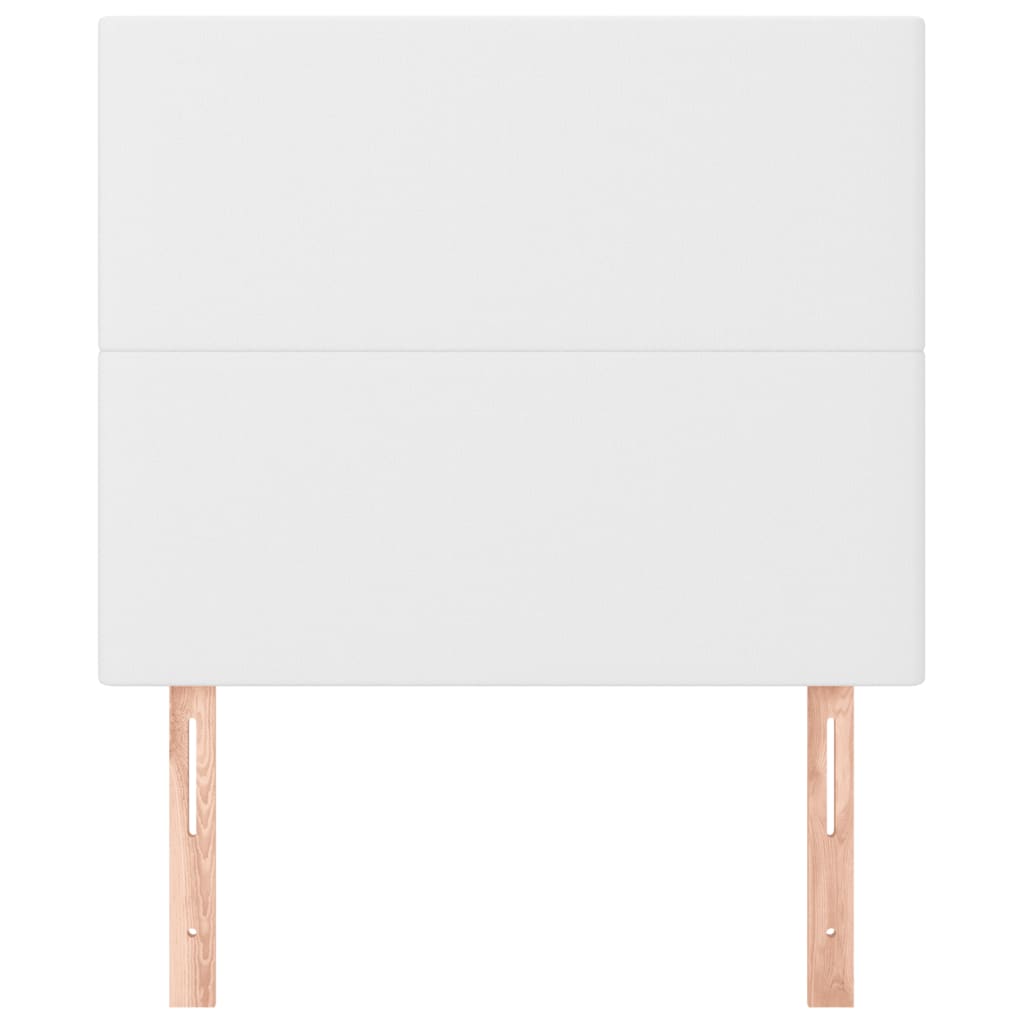 Uzglavlje Bijelo 100x5x118/128 cm Imitacija kože