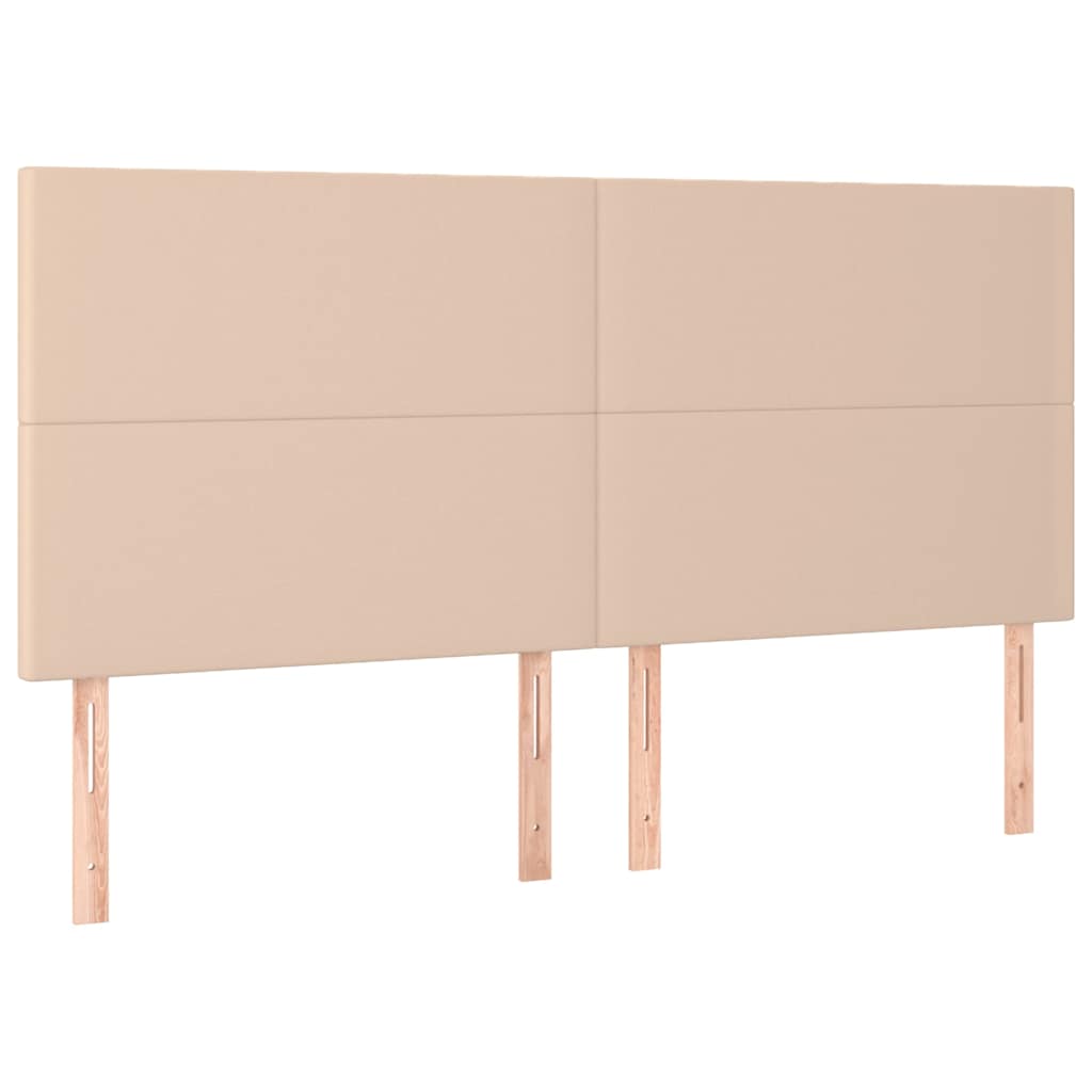 Uzglavlje Cappuccino 160x5x118/128 cm Imitacija kože