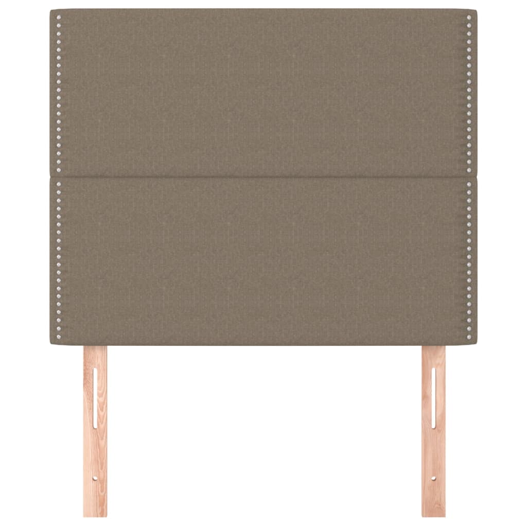 Uzglavlje boje taupe 100x5x118/128 cm tkanina