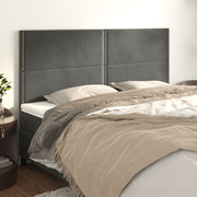 Uzglavlje tamno sivo 160x5x118/128 cm baršunasto