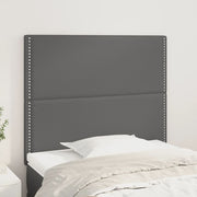 Uzglavlje sivo 90x5x118/128 cm umjetna koža