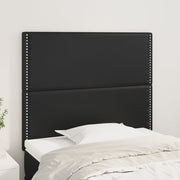Uzglavlje crno 100x5x118/128 cm umjetna koža