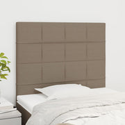 Uzglavlje boje taupe 80x5x118/128 cm tkanina