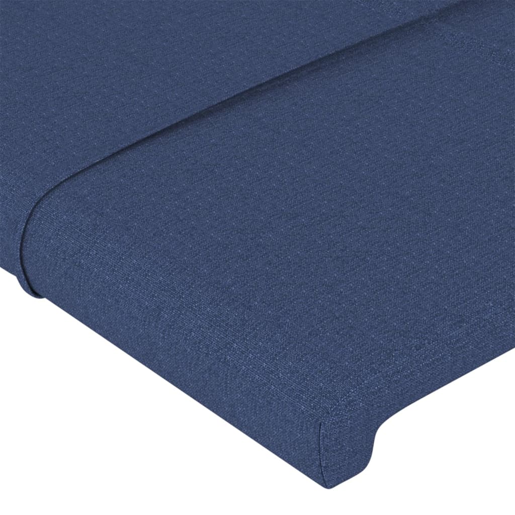 Uzglavlje plavo 90x5x118/128 cm tkanina