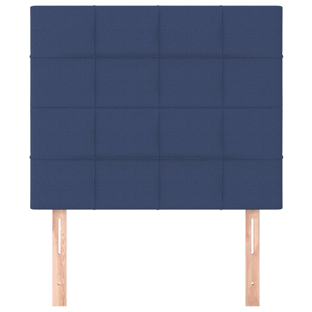 Uzglavlje plavo 100x5x118/128 cm tkanina