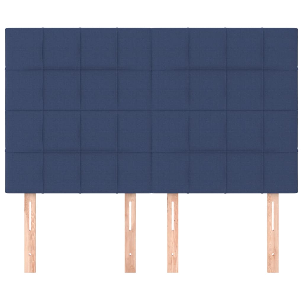 Uzglavlje plavo 144x5x118/128 cm tkanina