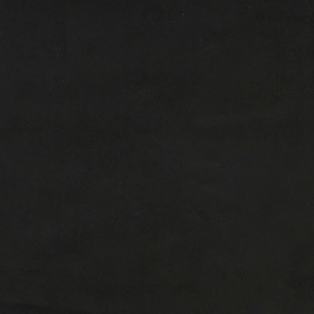 Uzglavlje crno 200x5x118/128 cm baršunasto