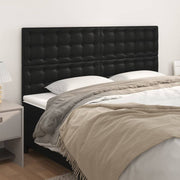 Uzglavlje crno 180x5x118/128 cm umjetna koža
