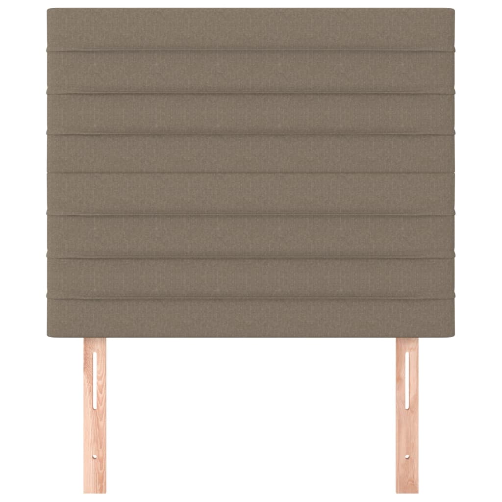 Uzglavlje boje taupe 80x5x118/128 cm tkanina
