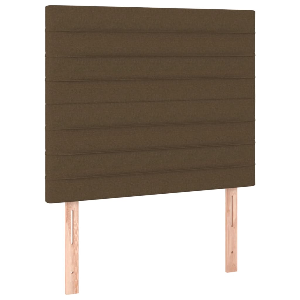 Uzglavlje tamnosmeđe 90x5x118/128 cm tkanina