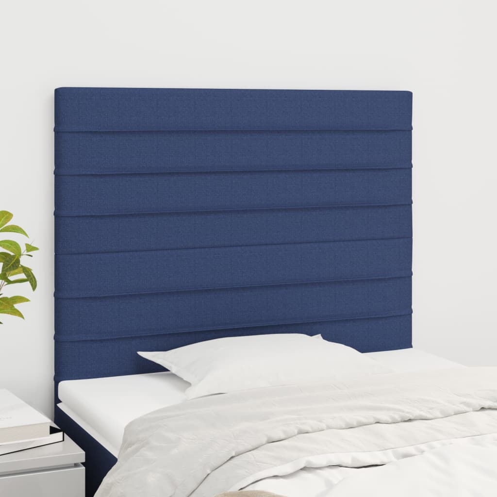 Uzglavlje plavo 100x5x118/128 cm tkanina