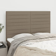 Uzglavlje boje taupe 144x5x118/128 cm tkanina