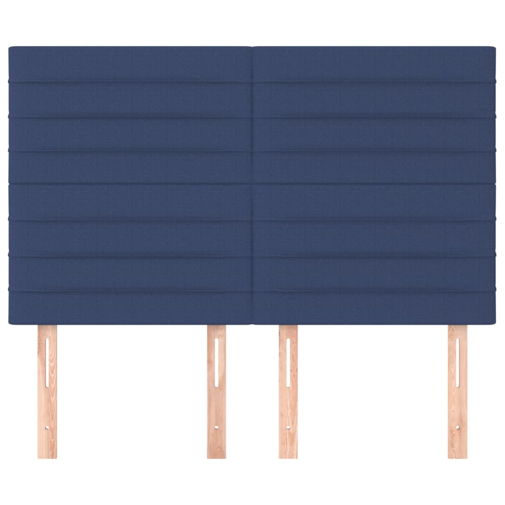 Uzglavlje plavo 144x5x118/128 cm tkanina