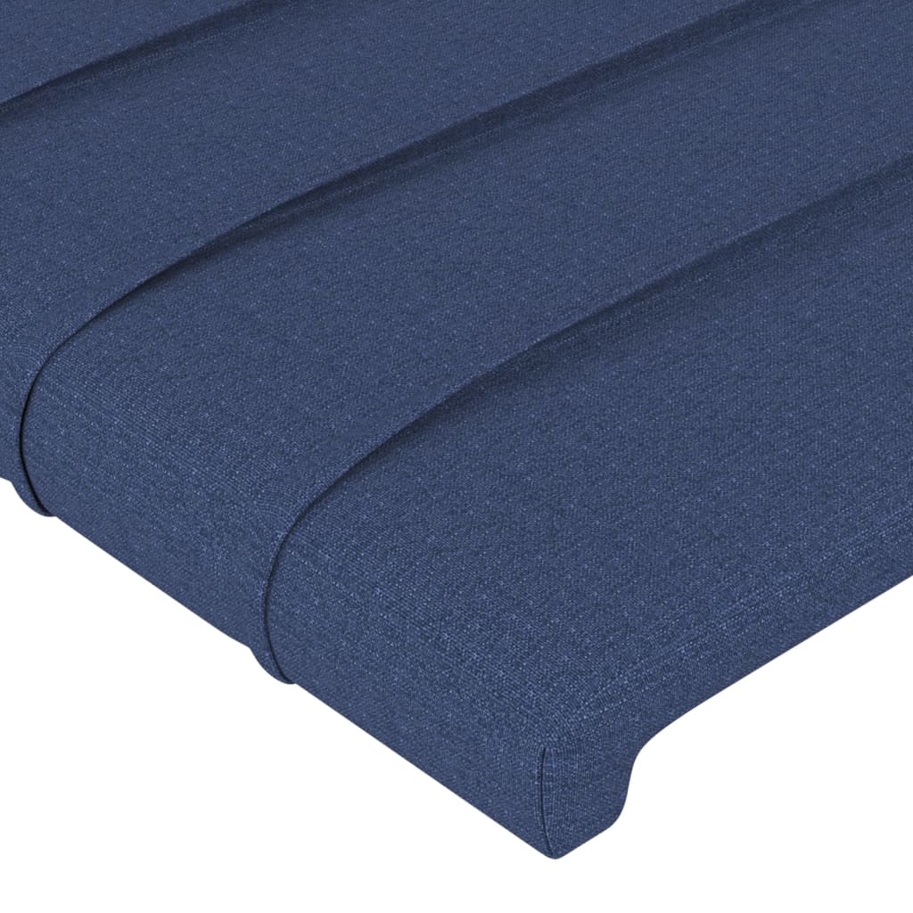 Uzglavlje plavo 144x5x118/128 cm tkanina