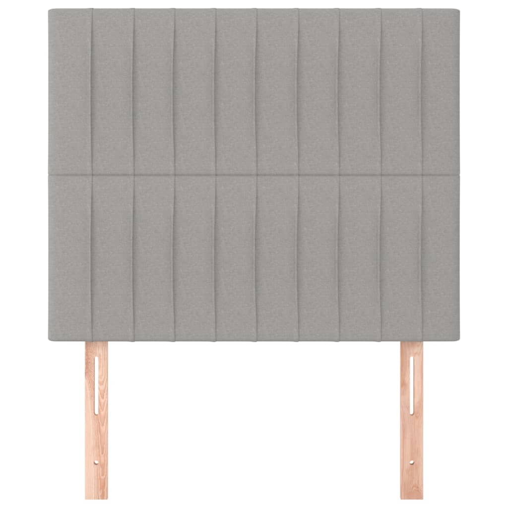 Uzglavlje svijetlosivo 80x5x118/128 cm tkanina