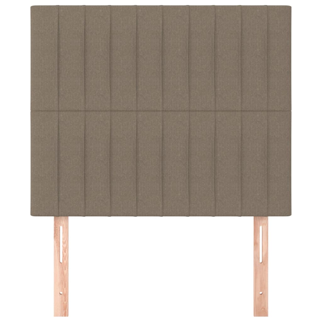 Uzglavlje boje taupe 90x5x118/128 cm tkanina