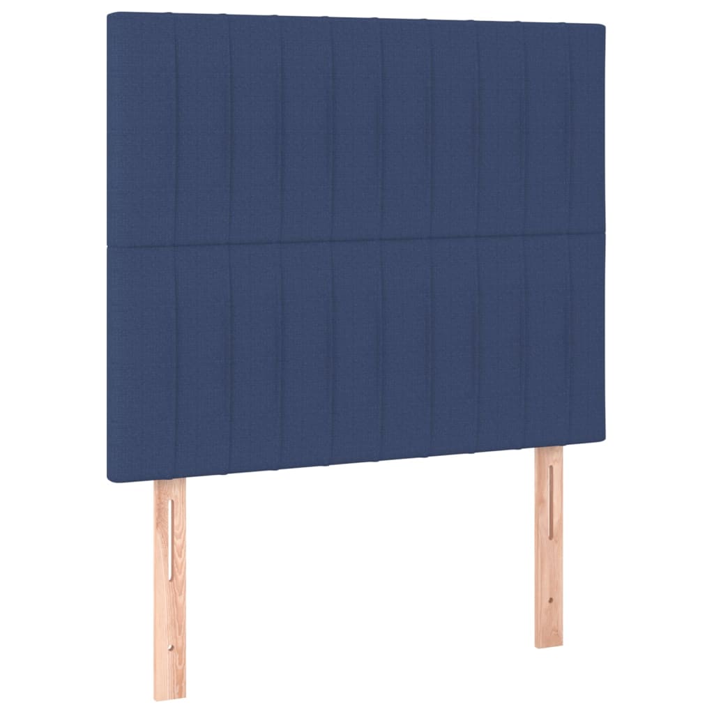 Uzglavlje plavo 100x5x118/128 cm tkanina