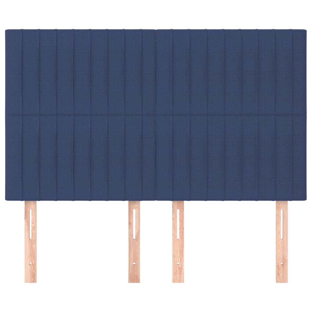 Uzglavlje plavo 144x5x118/128 cm tkanina