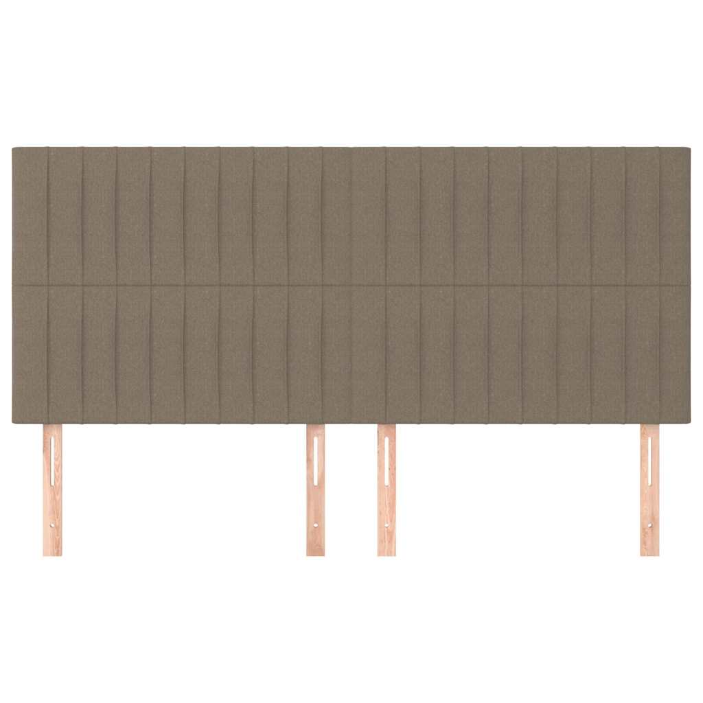 Uzglavlje boje taupe 180x5x118/128 cm tkanina
