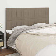 Uzglavlje boje taupe 180x5x118/128 cm tkanina