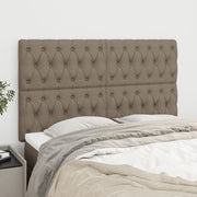 Uzglavlje boje taupe 160x7x118/128 cm tkanina