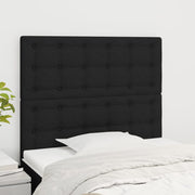 Uzglavlje Crno 80x5x118/128 cm Tkanina
