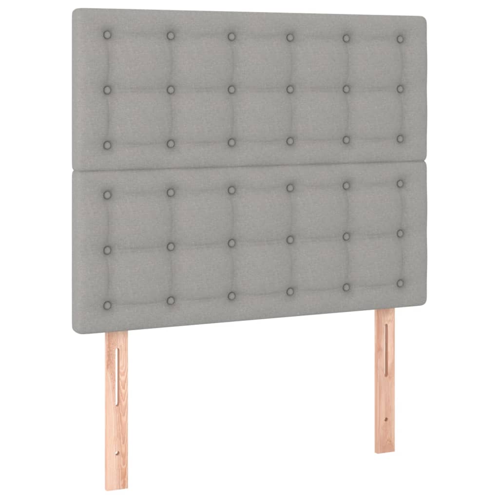 Uzglavlje svijetlosivo 90x5x118/128 cm tkanina
