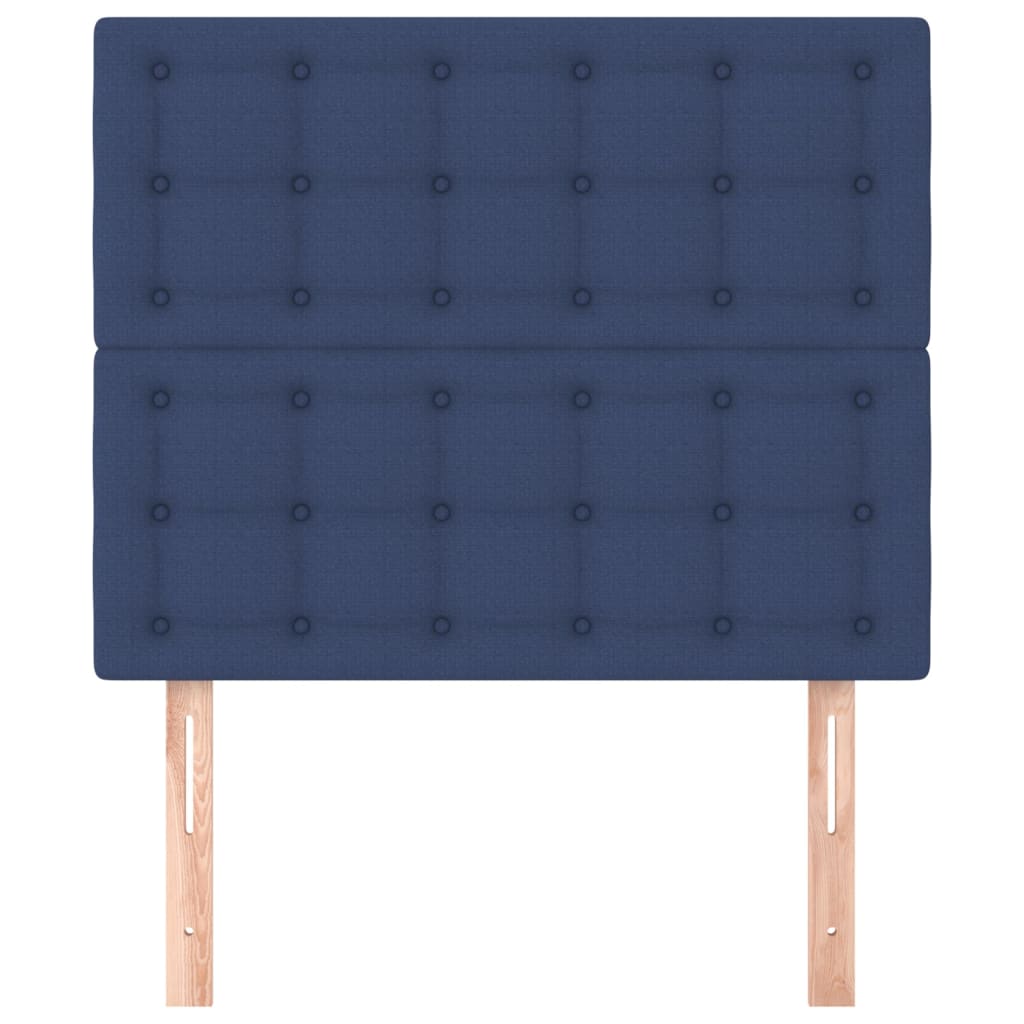 Uzglavlje plavo 90x5x118/128 cm tkanina