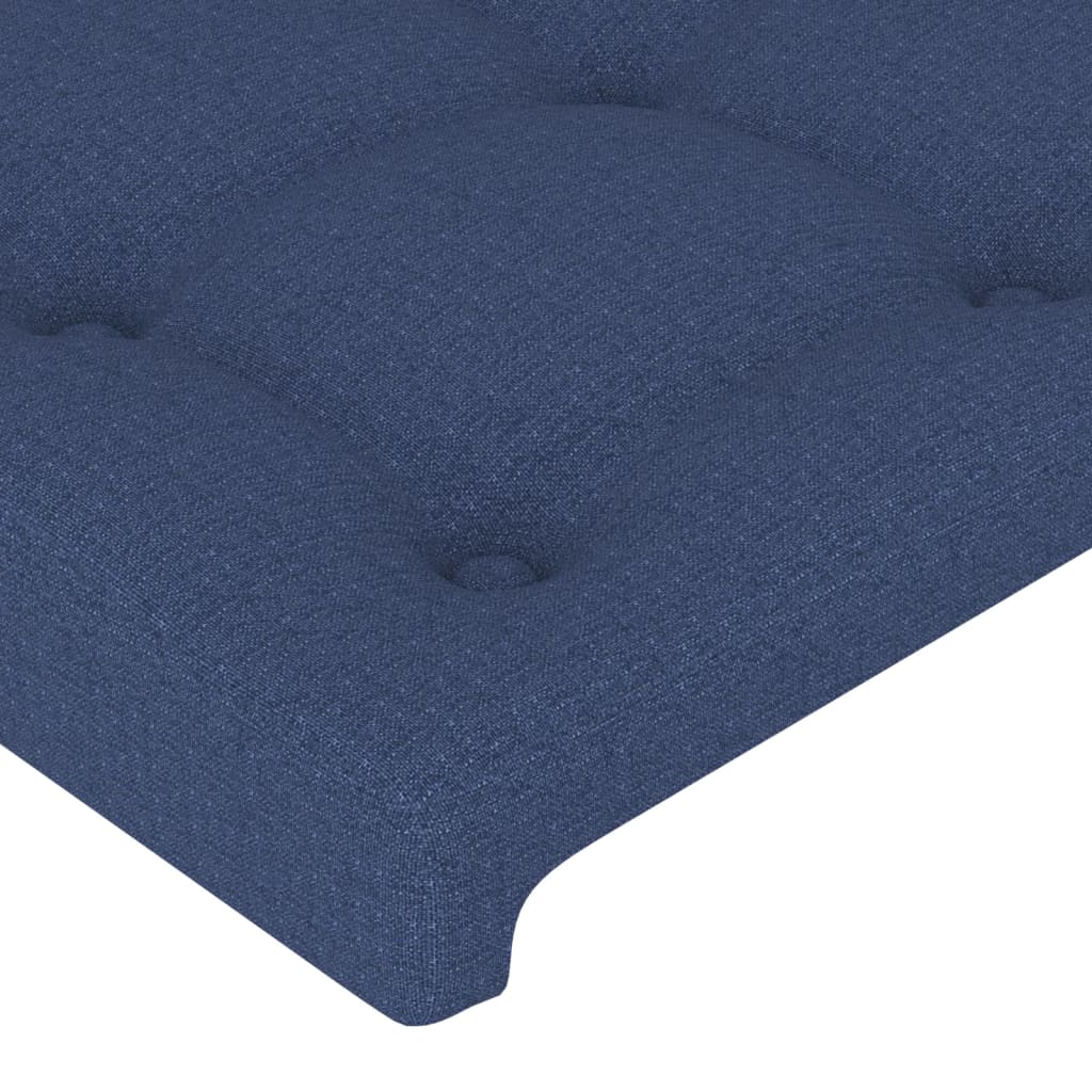 Uzglavlje plavo 90x5x118/128 cm tkanina