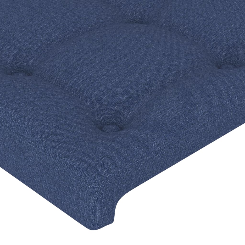 Uzglavlje plavo 144x5x118/128 cm tkanina